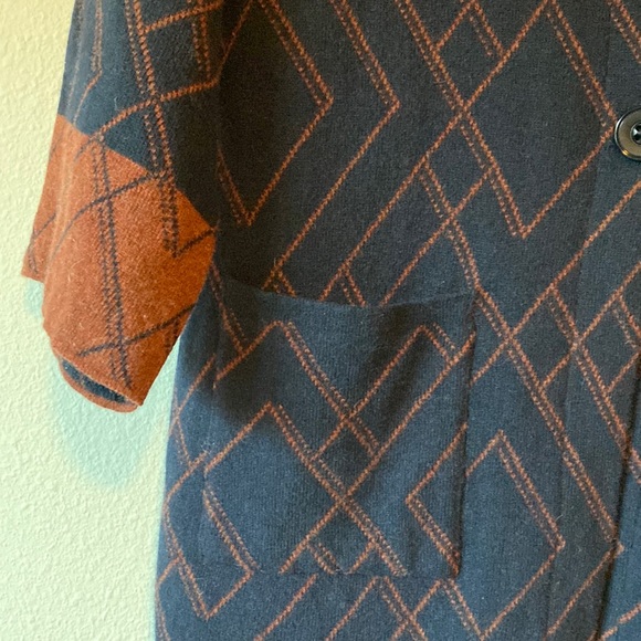 NWT Wool Knit Cardigan Coat by A.IDA, Italy, size L - Picture 3 of 6